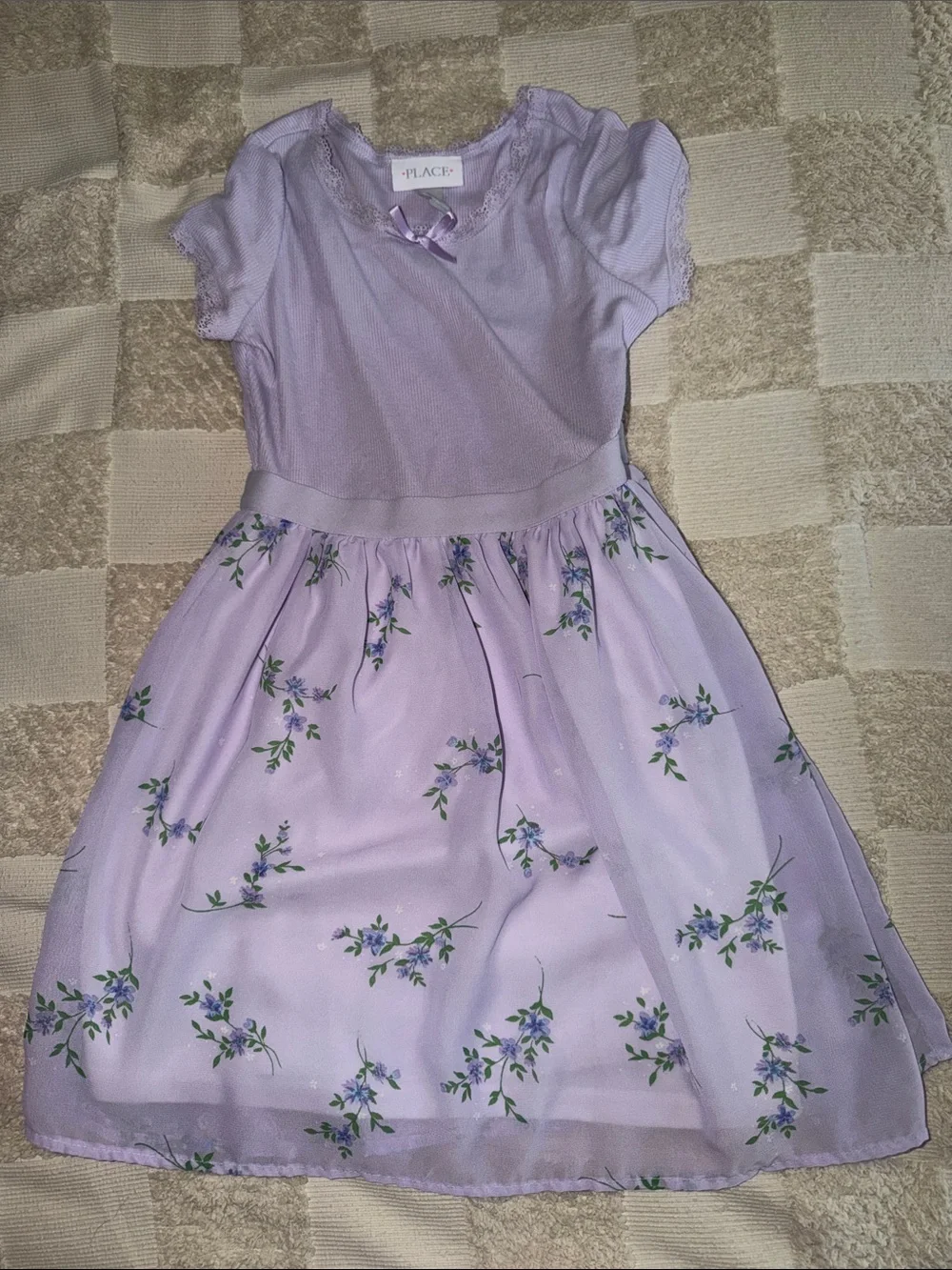 The Children's Place Lavender Floral Party Dress